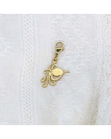 Charms bohème pieuvre en acier inoxydable OCTOPUS-doré