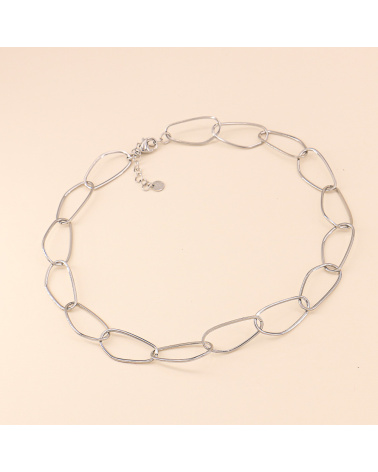 Collier ras de cou maillons acier inoxydable ESMA