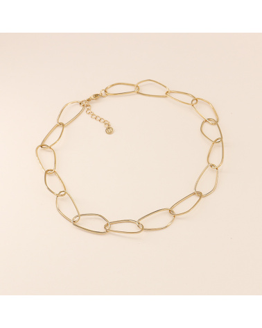 Collier ras de cou maillons acier inoxydable ESMA