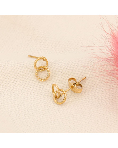 Mini boucles d'oreilles anneaux en acier GINA